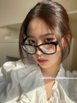 Zhang Zhengyi absolutely new GD Quan Zhilong with the same 3392 small fragrance glasses anti-blue light black myopia frame