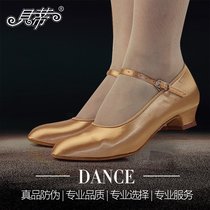 Childrens Modern Shoes Betty 501 in Skin Color Children Modern Dance Shoes Girls Dance Shoes Flat Heel Children Satin Modern