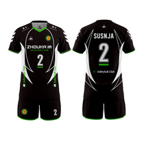 ZHOUKA volleyball suit mens suit custom professional match jersey gas volleyball sportswear training uniform printing