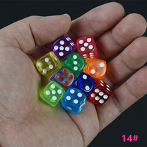 9 9 yuan 14#transparent color 5 price bar KTV shake sieve with acrylic Mahjong dice