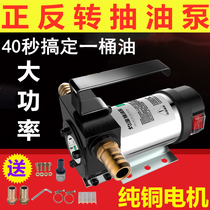 12v24v oil pump small battery connection 220V electric metering pump self-priming oil pump pound tanker diesel pump