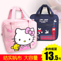 Primary school students fun box dai portable lunch Queen men shou lin bao children insulation canvas waterproof their lunch bags