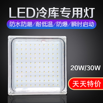 20w30w square led cold storage lamp led special ceiling lamp waterproof moisture-proof lamp led cold storage special lamp bathroom