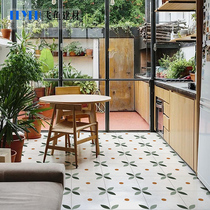 Nordic green parquet small fresh 300x300 tiles Bathroom non-slip floor tiles Kitchen wall tiles Balcony tiles