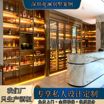 Mambaoman wine cabinet customized stainless steel wine cabinet constant temperature wine cabinet custom wine display cabinet