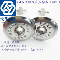 Ruihua 304 stainless steel horizontal point GPS measurement mark level control point mark measuring nail can be engraved for free