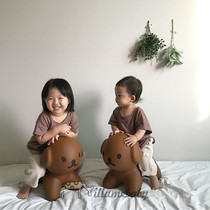 ins Korean male and female baby baby hard plastic soft glue puppy rabbit house Animal chair photography shooting props