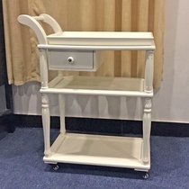 European beauty salon solid wood cart beauty salon beauty salon tool car three-layer wooden with drawer can be customized color size