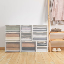 Japanese wardrobe storage box storage box drawer type plastic storage box oversized clothing underwear toy finishing box