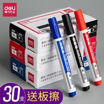 30 Durable whiteboard pens black erasable teachers use blackboard pens special water-based childrens safe non-toxic color easy to wipe writing education stationery office supplies writing pens big head red white shift pens