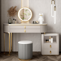Light luxury Rock board dressing table modern simple designer small apartment bedroom storage cabinet integrated Net red makeup table