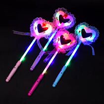 Creative luminous toy jewelry bear flash stick magic fairy bar night market stall toy love magic wand