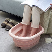 Foldable foot bath bucket Plastic massage foot bath Portable deepened foot bath over the calf household foot bath artifact
