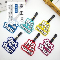 Luggage tags English simple letters anti-loss travel tags anti-confusion boarding check-in tags tags