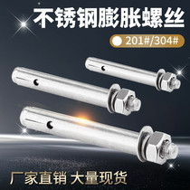 304 stainless steel expansion screw M8M10M6M12 wall bracket guardrail external expansion fixing bolt adhesive hook