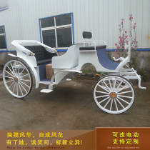 European-style sightseeing carriage welcoming wedding photography carriage scenic spot reception sightseeing tour can be electric carriage