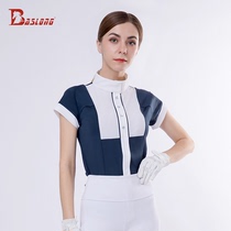 Spring and summer top riding suit new equestrian T-shirt short sleeve adult Lady mens clothing Knight equipment eight feet Dragon