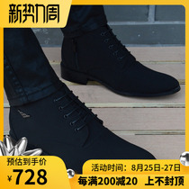  Martin boots mens short British style high-top boots Korean version of the tide pointed mid-top 2021 autumn and winter new mens leather shoes