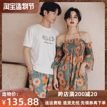 Couple swimsuit 2020 new summer sexy ins wind seaside water honeymoon beach suit bikini swimsuit