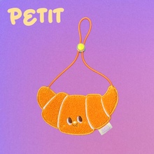 Petit Shop宠物商店 可爱可颂毛巾原创口水巾围兜装饰猫狗通用