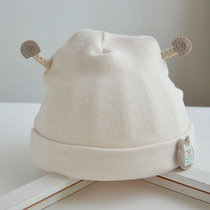 Japan imported cotton infant 0-3 months super cute newborn hat autumn and winter male and female newborn baby cap