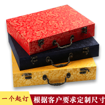  Camphor wood genealogy genealogy magazine A4 paper storage collection box insect-proof and moth-proof jewelry book brocade box customization