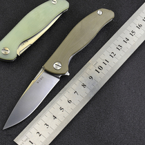 Folding tool knife outdoor survival knife high hardness portable self-defense knife M390 powder steel portable folding knife
