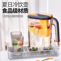 Home Refrigerator Cold Kettle Juice Pot 2259 Large capacity cup Heat resistant and high temperature resistant cool water Cup teapot cool water jug