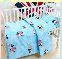 Childrens pure cotton cartoon three-piece set six-piece set with core kindergarten baby nap bedding support batch customization