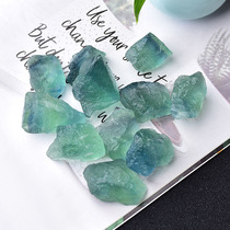 East China Sea natural crystal raw stone expanded fragrant stone blue green fluorite cryolite Coptic stone fish tank pendulum wool