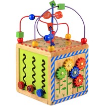 Large Multifunction 1-2-3-4 years old beaded treasure box Children beaded wooden baby educational early education toys