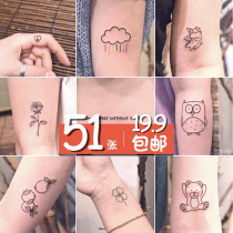 Hyuna wind cute tattoo stickers small pattern Ankle arm color lasting Korean girl heart Waterproof fresh ins