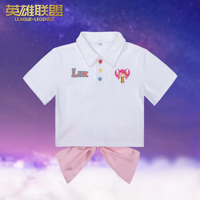 taobao agent Genting's game LOL Star Guardian Guardian Little Lake Silk White Short Sleeve Together T -shirt