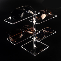 High-grade transparent acrylic glasses display rack multi-layer rotating display rack Sunglasses sunglasses holder props