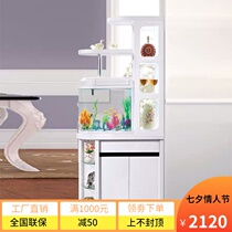Home with fish tank entrance cabinet Wine cabinet Double-sided room hall cabinet Living room entrance partition cabinet Foyer cabinet Screen shoe cabinet