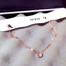 Korean version of minimalist with small brute waist hanging pendant foot chain female water drill sexy fashion womens personality ancient wind footed ornaments Chaumen