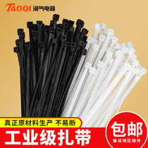 White 4*200MM cable tie self-locking snap plastic fixed nylon tied factory standard cable tie strangled dog