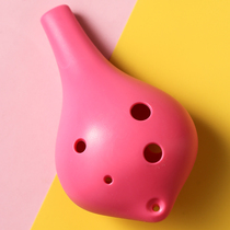 6-hole Ocarina beginner to send accessories plastic resin students Childrens entry six-hole Ocarina playing musical instrument Alto C tune