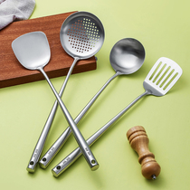 304 stainless steel spatula stir-fry shovel three-piece set of lengthy household saucer special shovel kitchen utensils pot spoon