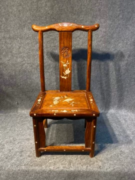 【木】　★ 家具 紅木透彫花鳥紋官帽椅 ★　民国期　鵲 梅花 彫刻文様　明清家具 木】 ☆ 家具 紅木透彫花鳥紋官帽椅 ☆ 民国期 鵲 梅花