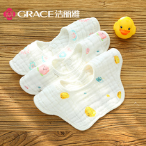 Jielia baby cotton newborn bib neck mouth mouth towel waterproof bib rice bag men and women baby autumn and winter