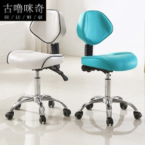 With backrest rotating large stool master chair doctor chair nurse chair hair chair saddle chair pulley chair