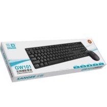 Three giant GW101 wireless mouse and keyboard set mute soft and simple office Wireless Mouse set