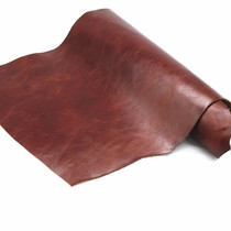 Cowhide leather material Leather head layer cowhide vintage oil wax leather Red brown sofa bed head soft bag seat whole fabric