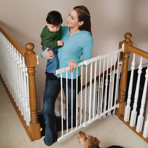 Safety door fence Childrens stairway fence Pet dog cat fence pole needs to be punched automatic fence isolation door