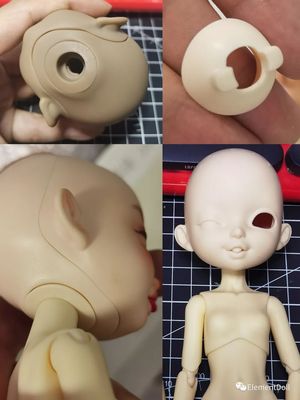 taobao agent Spot [脖 Special Neck Card] BJD6 -point baby head adaptation OB24 applied accessories Elementdoll