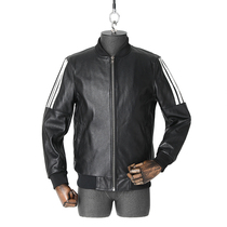 The first layer of cowhide leather leather mens youth casual jacket Pure leather baseball suit Large size plus cotton jacket special trend