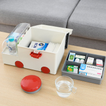 Medical box household drug storage box first aid kit medical box home large-capacity drug storage box dormitory