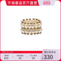 (New products on the shelf) Zhuella natural freshwater pearls with 9k gold-plated ball elastic size Joker