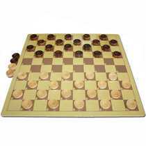 Competition wooden double use 100 grid 64 grid 2 with Western checkers set training chess send 4 spare